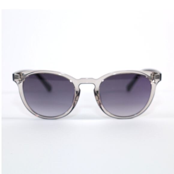 GUESS Round Mens Sunglasses - Transparent Grey / Black - NWT